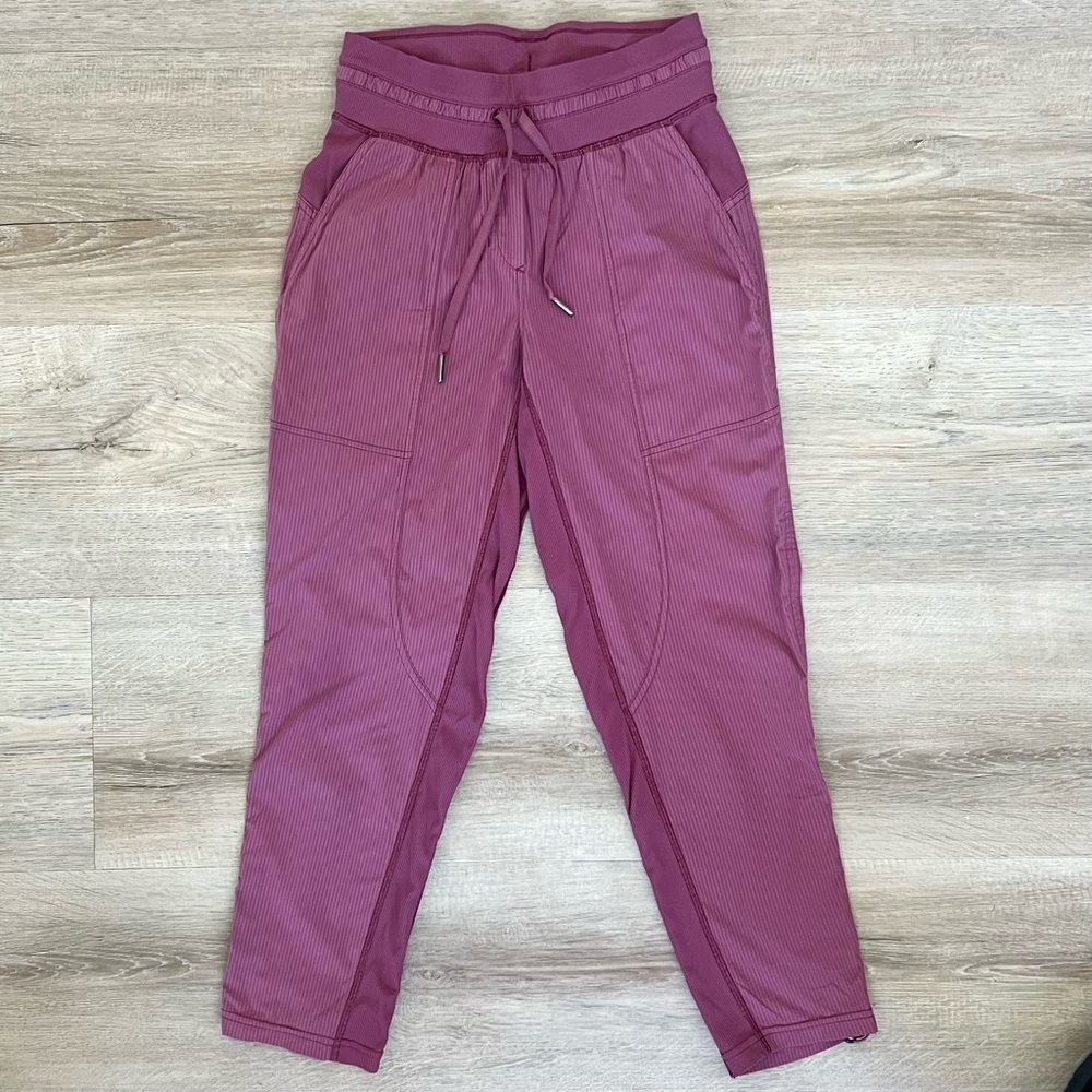 Lululemon Pink Dance Studio Mid-Rise Cropped Pants | Size 2 - Picture 3 of 11